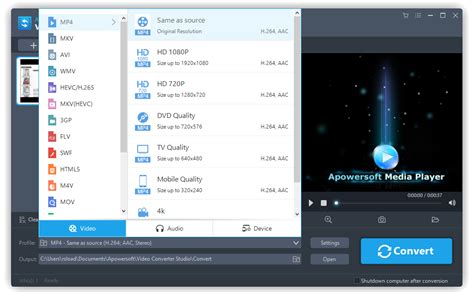 Completely download of Foldable Apowersoft Video Conversion Studio 4. 7.